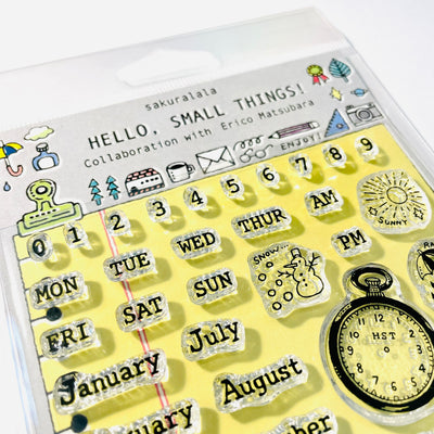 Sakuralala x Hello Small Things! Clear Stamps - Plan On It