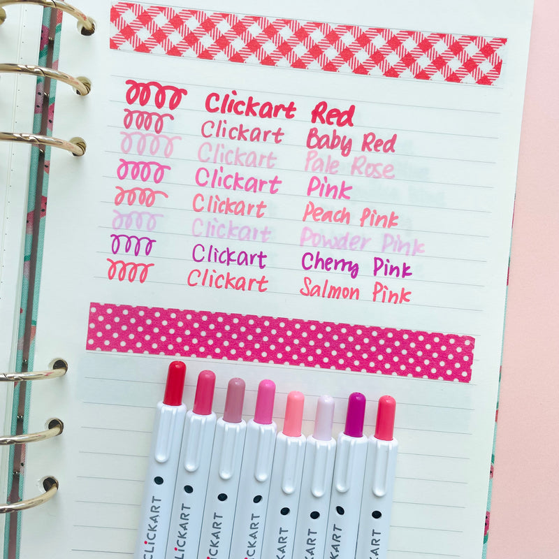 Zebra Clickart Retractable Marker - Pink