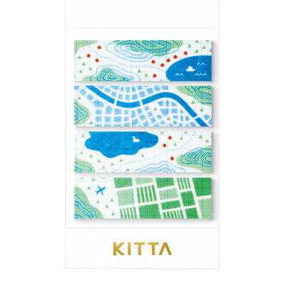 King Jim Hitotoki KITTA Basic Washi Tape - Map