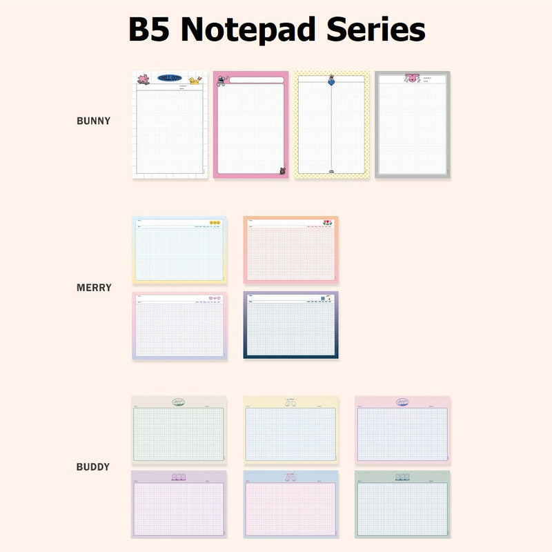 Iconic B5 Merry Grid Notepad