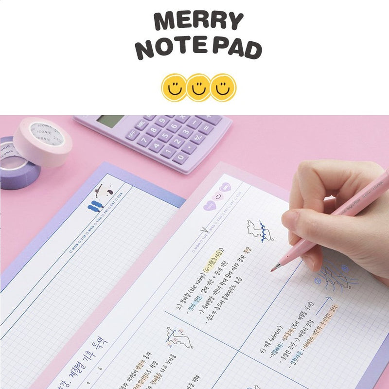 Iconic B5 Merry Grid Notepad