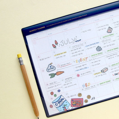 Jam Studio A4 Monthly Desk Pad & Refills