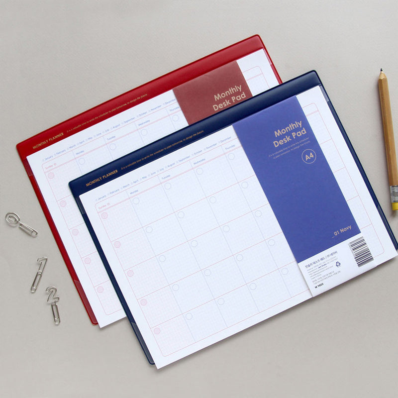 Jam Studio A4 Monthly Desk Pad & Refills