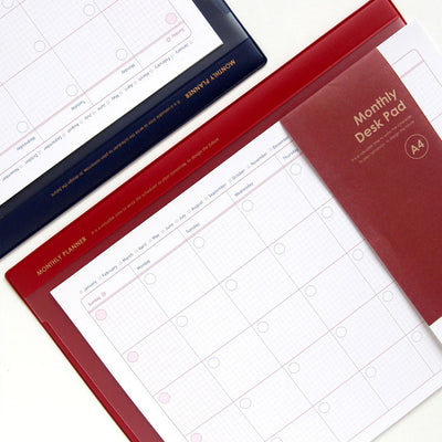 Jam Studio A4 Monthly Desk Pad & Refills