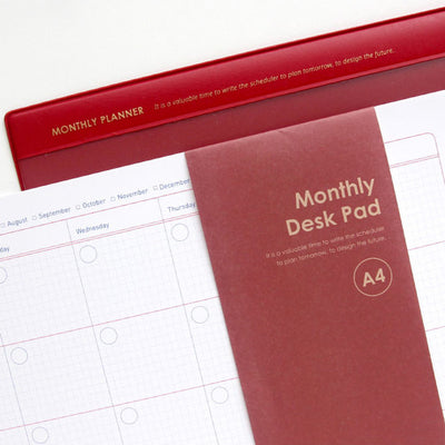 Jam Studio A4 Monthly Desk Pad & Refills