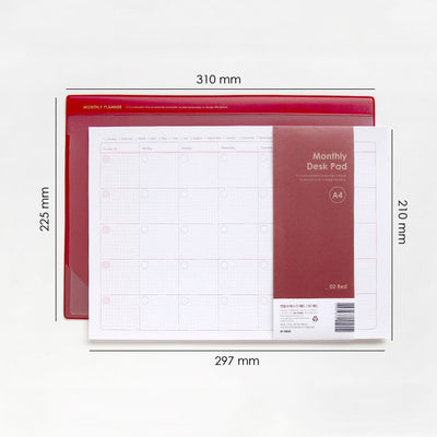 Jam Studio A4 Monthly Desk Pad & Refills