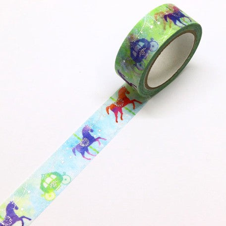 Kamiiso Sansyo Saien Masking Tape - Merry-Go-Round