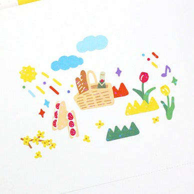 Appree Poljjak Scene Sticker - Picnic