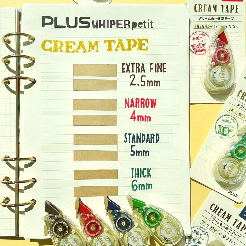 Plus Whiper Petit Cream Correction Tapes