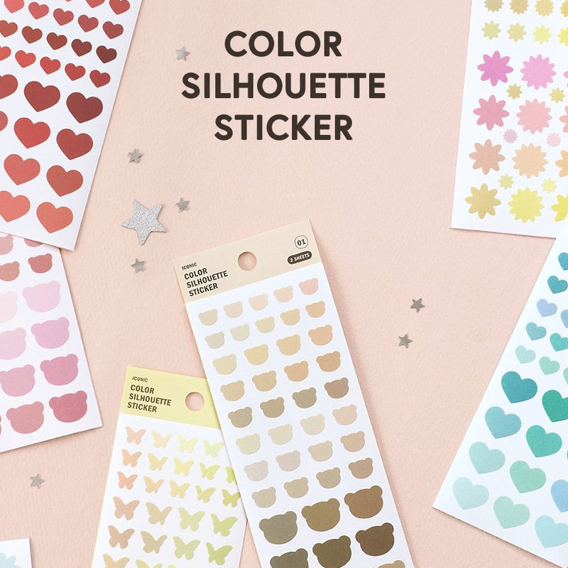 Iconic Colour Silhouette Stickers