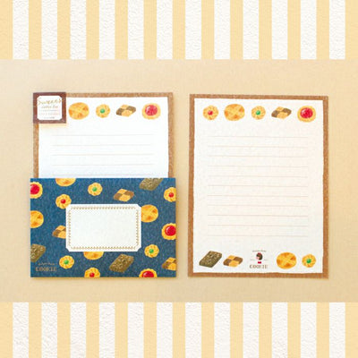 Furukawa Paper Works Girl's Time Collection Letter Set - Cookies