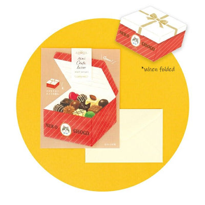 Furukawa Paper Works Girl's Time Collection Mini Gift Letter - Chocolate