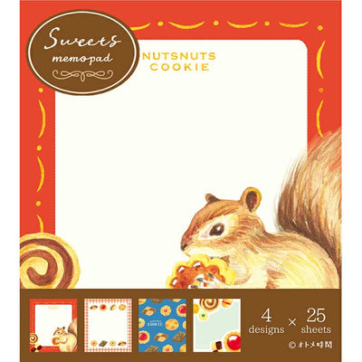 Furukawa Paper Works Girl's Time Collection Memo Pad - Cookies
