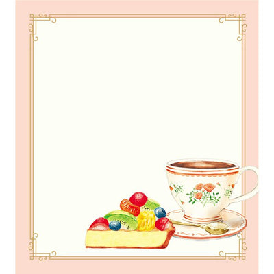 Furukawa Paper Works Girl's Time Collection Memo Pad - Tea Time