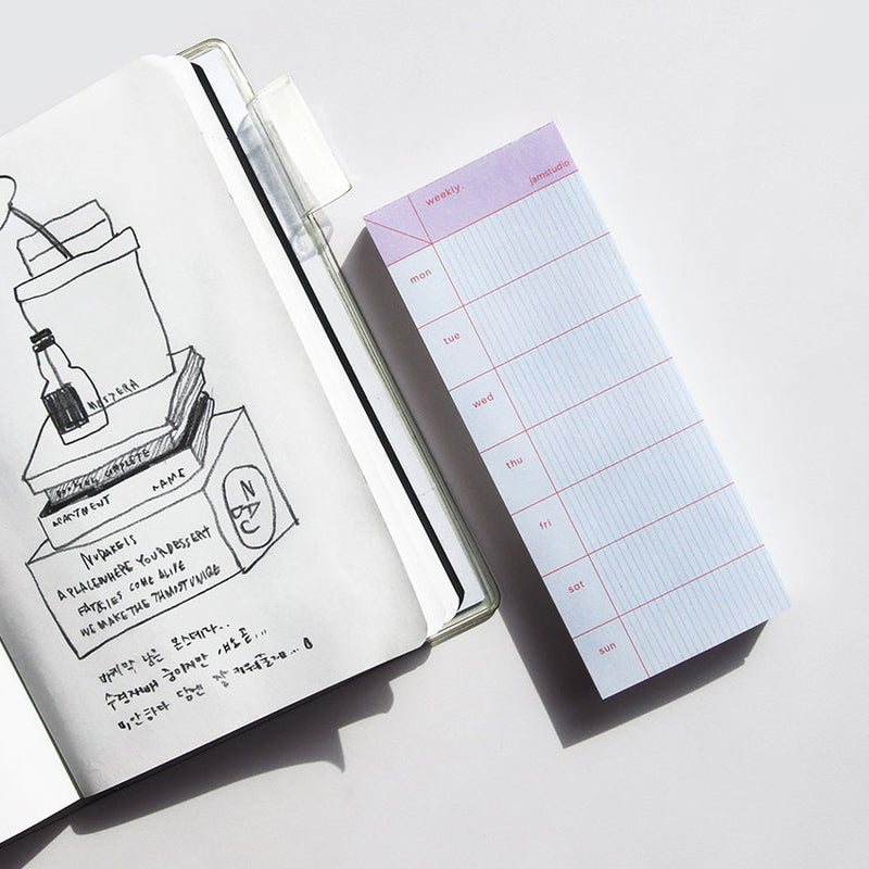 Jam Studio Weekly Notepad