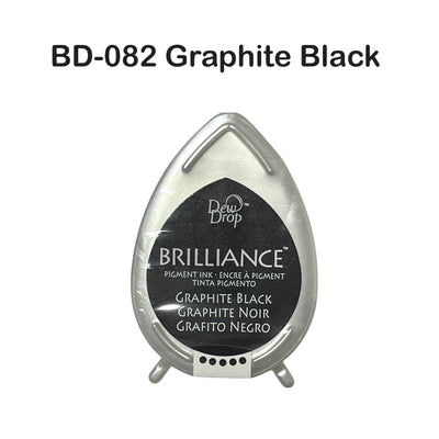 Tsukineko Brilliance Dew Drop Ink Pad - Black, White & Metallic Series