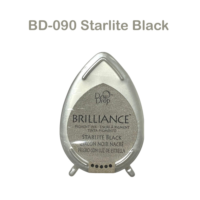 Tsukineko Brilliance Dew Drop Ink Pad - Black, White & Metallic Series