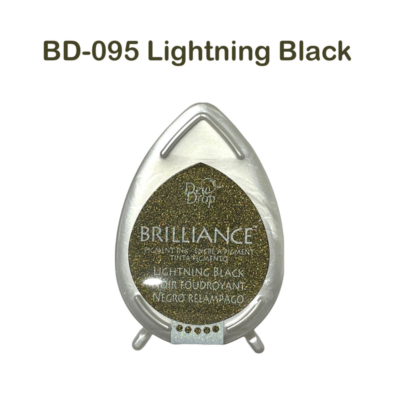 Tsukineko Brilliance Dew Drop Ink Pad - Black, White & Metallic Series