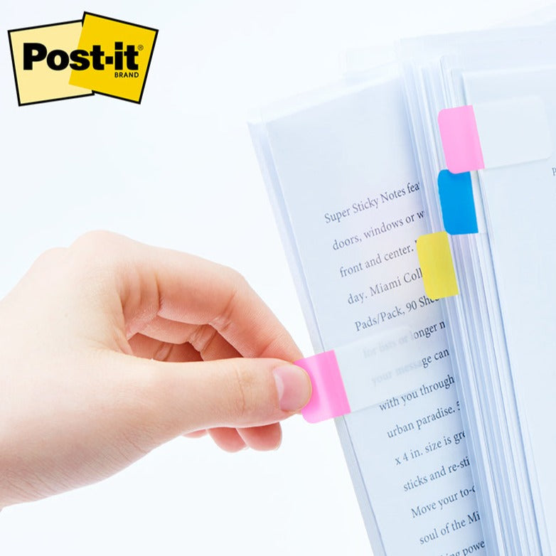 3M Post-it Film Assorted Colours Sticky Tabs 3