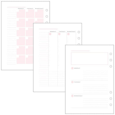 Mark's A5 System Planner Cover - Flower (with Trail Refills)