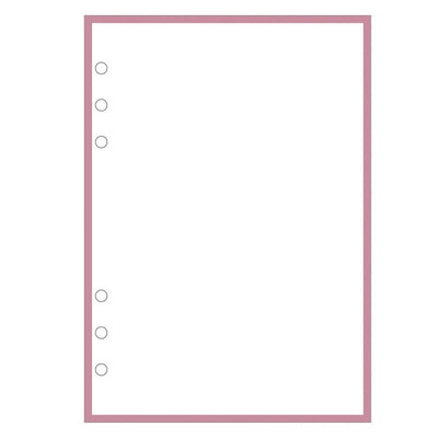 Mark's A5 System Planner Memo Refill - Plain Memo Pink Frame